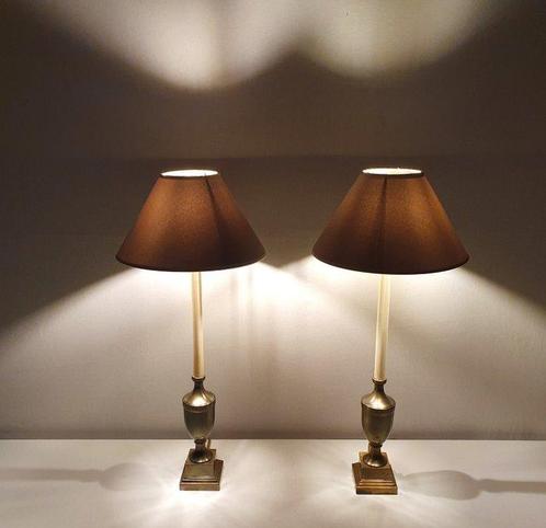 Kullmann - Tafellamp - Messing/Metaal - Twee vintage, Antiek en Kunst, Curiosa en Brocante