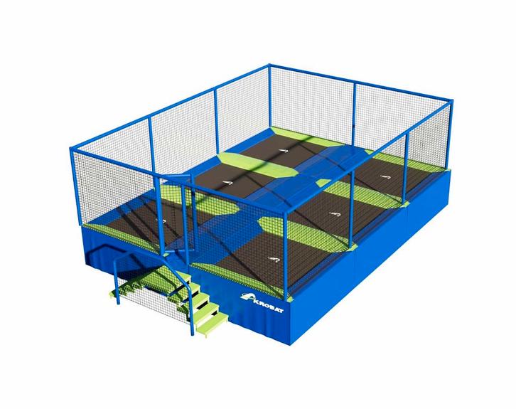 Trampolinepark Akrobat Jump Arena Small - Zij aan Zij, Kinderen en Baby's, Speelgoed | Buiten | Trampolines, Nieuw, Ophalen of Verzenden