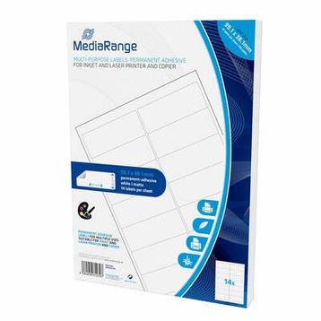 MediaRange A4 etiket 99,1 x 38,1mm 50 vel beschikbaar voor biedingen