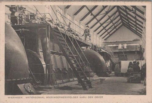 WIERINGEN - Watergemaal Wieringermeerpolder nabij den Oever, Verzamelen, Ansichtkaarten | Nederland, Verzenden