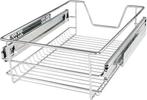Jago Telescopische lade - inclusief rails - 40 cm - RVS, Verzenden, Nieuw