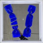 Laurence JENK (1965) - Tableau Miroir Wrapping Bonbon Bleu