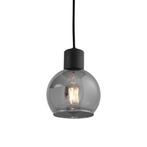 Art Deco hanglamp zwart met smoke glas - Vidro, Huis en Inrichting, Lampen | Hanglampen, Nieuw, Glas, Art Deco, 75 cm of meer