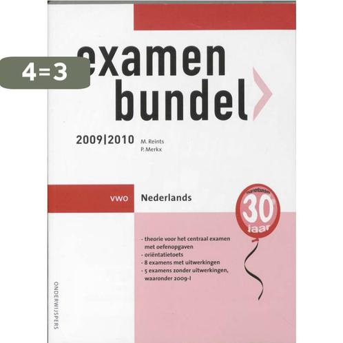 Examenbundel 2009/2010 Vwo Nederlands 9789006075496, Boeken, Schoolboeken, Gelezen, Verzenden