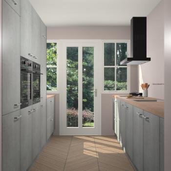 Beton Parelgrijs keuken Olympia 88891, Huis en Inrichting, Keuken | Complete keukens, Verzenden