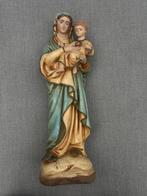 Beeld - Maria met kindje Jezus - 43 cm - Antiek - Gips -, Antiek en Kunst
