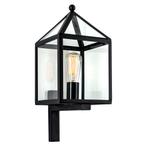Bloemendaal Muurlamp Zwart met LED Buitenverlichting, Nieuw, Verzenden