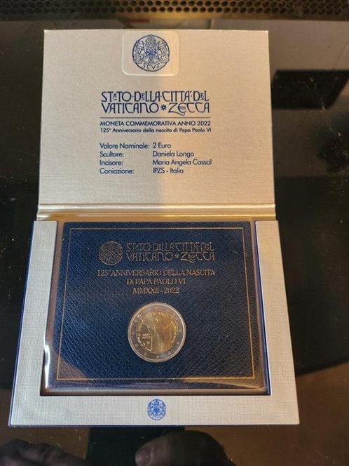 Vaticaan. 2 Euro 2022 + 5000 Lire 2001 Proof (Zonder, Postzegels en Munten, Munten | Europa | Niet-Euromunten