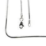 Witgouden slangen schakelketting, Ophalen of Verzenden, Gebruikt, Overige kleuren, Goud