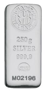 250 gram Nadir zilverbaar, Postzegels en Munten, Edelmetalen en Baren, Verzenden, Zilver
