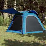 vidaXL Tent 4-persoons waterdicht snelontgrendeling blauw, Caravans en Kamperen, Verzenden, Nieuw, Tot en met 2