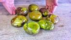 Groene Opaal Getrommeld - Hoogte: 7 cm - Breedte: 5 cm- 1191, Verzamelen, Nieuw