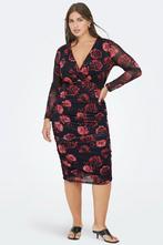 ONLY ECO jurk v-hals rozen print lm Maat:, Kleding | Dames, Jurken, Verzenden, Nieuw, Overige kleuren