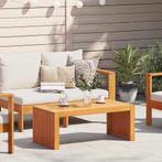 vidaXL Bijzettafel Olie naturel 90 x 45 x 35 cm Massief, Minder dan 50 cm, Verzenden, Nieuw, Minder dan 50 cm