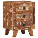 vidaXL Nachtkastje 37x32x50 cm massief gerecycled hout, Verzenden, Nieuw, Hout
