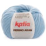 Katia Merino Aran - 68 lichtblauw - Merinogaren, Ophalen of Verzenden, Nieuw