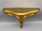schitterende goudkleurige wand console - Standaard - Hars,, Antiek en Kunst