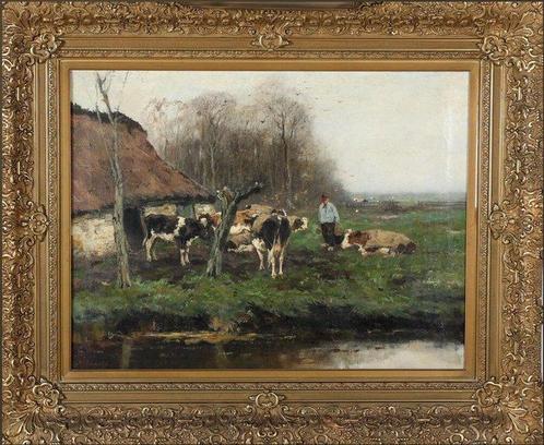 J F C Scherrewitz (1868-1951) - Koeien, Antiek en Kunst, Kunst | Schilderijen | Klassiek