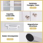 2dekans | Coast Kast - Verstelbaar - MDF & Glas - 60 x 30 x, Ophalen of Verzenden, Nieuw in verpakking