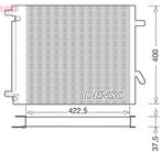 Condensor, airconditioning, Auto-onderdelen, Airco en Verwarming, Verzenden, Nieuw