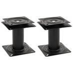 vidaXL Bootstoelpoten 2 st met 360° draaiplateau staal, Verzenden, Nieuw