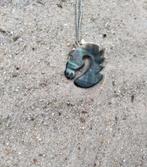 Schelp_ketting - paardenhoofd - van donkere schelp - hand, Verzenden, Nieuw