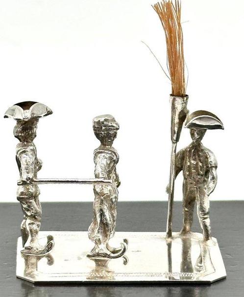 No reserve-Handgemaakt antiek Hollands zilveren miniatuur, Antiek en Kunst, Antiek | Goud en Zilver