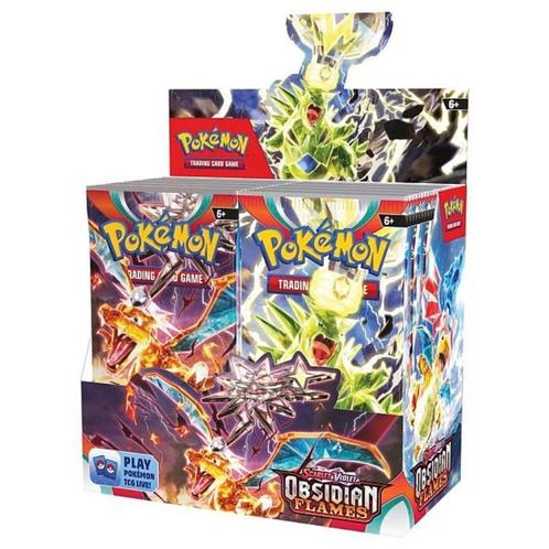 Obsidian Flames - Booster Box, Hobby en Vrije tijd, Verzamelkaartspellen | Pokémon, Boosterbox, Nieuw, Foil, Verzenden