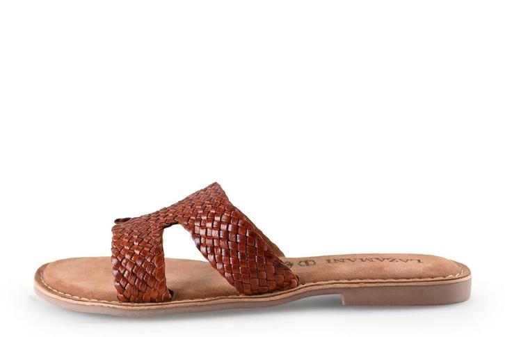 Lazamani Slippers in maat 41 Cognac | 10% korting, Kleding | Dames, Schoenen, Overige kleuren, Zo goed als nieuw, Slippers, Verzenden