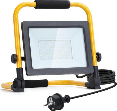 Aigostar LED Werklamp - Bouwlamp - IP44 - 50W - Geel, Huis en Inrichting, Lampen | Overige, Nieuw, Verzenden