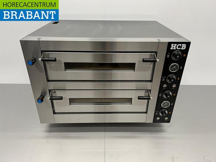HCB RVS Pizzaoven 2 x 4 pizzas 34 cm doorsnede 400V Horeca, Zakelijke goederen, Horeca | Keukenapparatuur, Nieuw in verpakking
