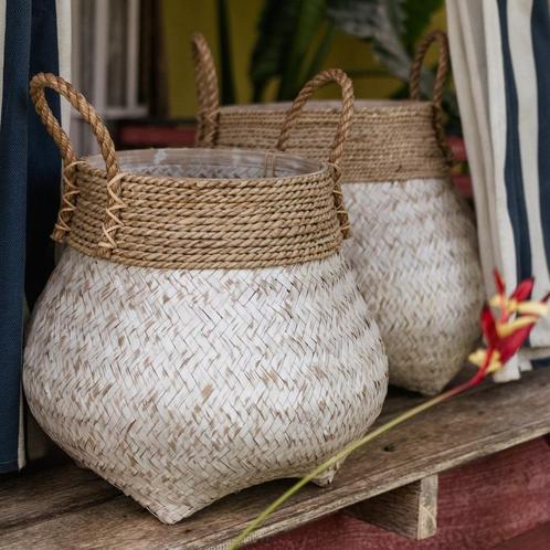 Mandje | Wasmand | Plantenmand BENOA gemaakt van bamboe (2 m, Huis en Inrichting, Woonaccessoires | Wanddecoraties, Nieuw, Verzenden