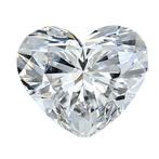 1 pcs Diamant  (Natuurlijk)  - 0.90 ct - Hart - D, Nieuw