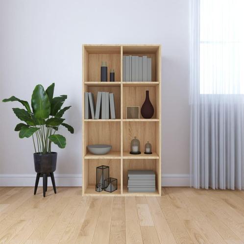 vidaXL Boekenkast/dressoir 66x30x130 cm bewerkt hout sonoma, Huis en Inrichting, Kasten | Boekenkasten, 25 tot 50 cm, Nieuw, Overige houtsoorten