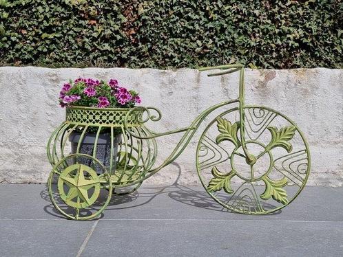 Bloempot - IJzer, Metaal - Bike shaped, Antiek en Kunst, Curiosa en Brocante