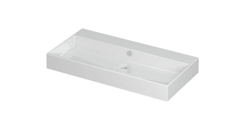 Wastafel Unlimited Porselein zonder kraangat 90 cm x 45 cm x, Doe-het-zelf en Verbouw, Sanitair, Overige typen, Nieuw, Ophalen of Verzenden
