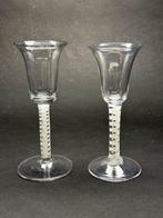 Drinkglas (2) - Glas - Antiek Slingerglas, Antiek en Kunst, Antiek | Glas en Kristal