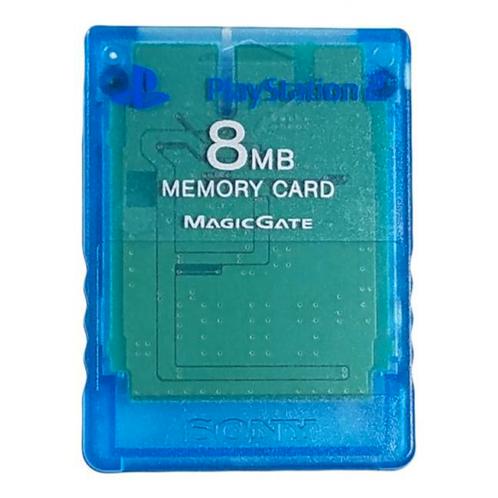 Sony Memory Card 8MB-Blauw/Transparant (PlayStation 2), Computers en Software, Harde schijven, Zo goed als nieuw, Ophalen of Verzenden