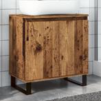 vidaXL Badkamerkast 58x33x60 cm bewerkt hout oud houtkleurig, Huis en Inrichting, Verzenden, Nieuw