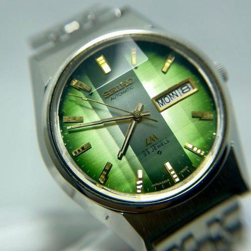 Seiko - LM Gradient Green Sunburst Near-NOS - 5606-7310, Sieraden, Tassen en Uiterlijk, Horloges | Antiek