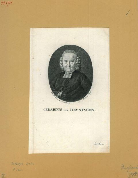 Portrait of Gerardus van Heyningen, Antiek en Kunst, Kunst | Etsen en Gravures