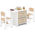 LIVSK Kindertafel en Stoelset - Activiteitstafel met 2 Stoel, Kinderen en Baby's, Verzenden, Nieuw