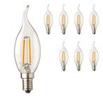8x E14 LED lamp | Kaarslamp | 0.6 watt 2100K extra warm wit, Huis en Inrichting, Lampen | Losse lampen, Led-lamp, Minder dan 30 watt