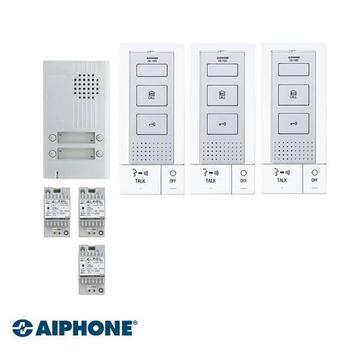 Aiphone AP-KITDB3, Hands-Free Audio Set, 3 Appartementen beschikbaar voor biedingen