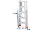 Veilige opvouwbare huishoudtrap - 2x5 treden - compact en..., Doe-het-zelf en Verbouw, Ladders en Trappen, Trap, Nieuw, Ophalen of Verzenden