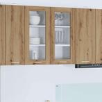 vidaXL Hangkast Riga 2 pcs Artisan Eiken 40 x 31 x 80 cm, Huis en Inrichting, Keuken | Keukenelementen, Verzenden, Nieuw, Bruin