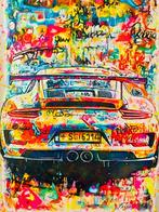 Joaquim Falco - PORSCHE 911 RSR XXL Fluor patint, Antiek en Kunst