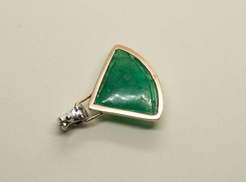 Halsketting - 18 karaat Geel goud - 22.25ct. tw. Smaragd -, Sieraden, Tassen en Uiterlijk, Kettingen