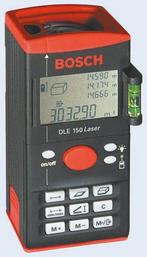 Bosch DLE 150 Distance Meter, 0.3  150m Range, ±3 mm Accura, Doe-het-zelf en Verbouw, Meetapparatuur, Verzenden, Zo goed als nieuw