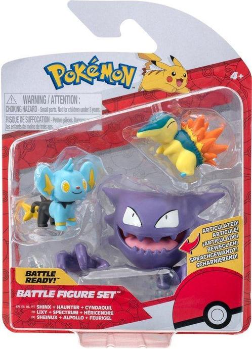 Battle Figuren - Shinx &amp; Haunter &amp; Cyndaquil, Verzamelen, Poppetjes en Figuurtjes, Nieuw, Verzenden
